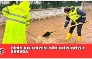 DİDİM BELEDİYESİ TÜM EKİPLERİYLE SAHADA