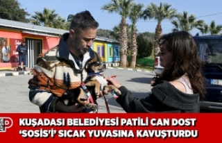 KUŞADASI BELEDİYESİ PATİLİ CAN DOST ‘SOSİS'İ’...