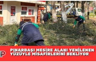 PINARBAŞI MESİRE ALANI YENİLENEN YÜZÜYLE MİSAFİRLERİNİ...