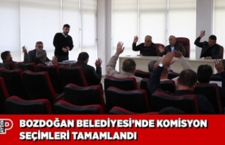 BOZDOĞAN BELEDİYESİ’NDE KOMİSYON SEÇİMLERİ...