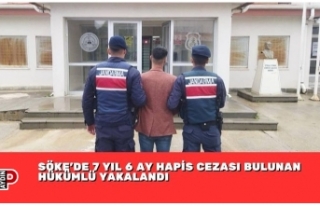 SÖKE’DE 7 YIL 6 AY HAPİS CEZASI BULUNAN HÜKÜMLÜ...