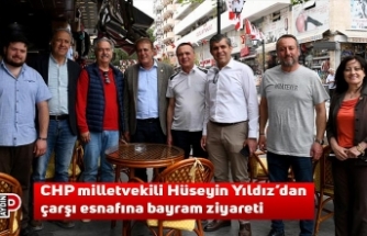 CHP milletvekili Hüseyin Yıldız’dan çarşı esnafına bayram ziyareti