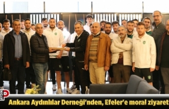 Ankara Aydınlılar Derneği'nden, Efeler'e moral ziyareti