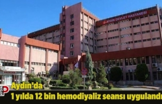 Aydın’da 1 yılda 12 bin hemodiyaliz seansı uygulandı