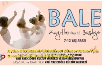 Aydın Büyükşehir Belediyesi Konservatuarı’nın Çocuklar İçin Bale Eğitimi Başlıyor