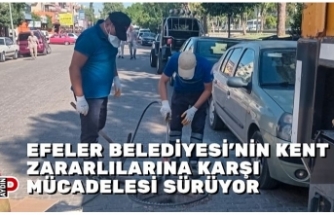 EFELER BELEDİYESİ’NİN KENT ZARARLILARINA KARŞI MÜCADELESİ SÜRÜYOR