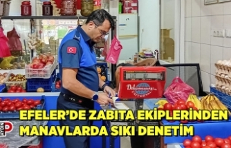 EFELER’DE ZABITA EKİPLERİNDEN MANAVLARDA SIKI DENETİM
