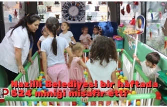 Nazilli Belediyesi bir haftada 524 miniği misafir etti