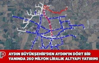 AYDIN BÜYÜKŞEHİR’DEN AYDIN’IN DÖRT BİR YANINDA 260 MİLYON LİRALIK ALTYAPI YATIRIMI