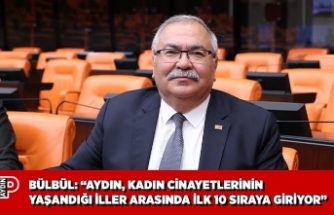 BÜLBÜL: “AYDIN, KADIN CİNAYETLERİNİN YAŞANDIĞI İLLER ARASINDA İLK 10 SIRAYA GİRİYOR”