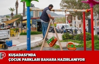 KUŞADASI’NDA ÇOCUK PARKLARI BAHARA HAZIRLANIYOR