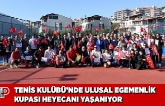 TENİS KULÜBÜ’NDE ULUSAL EGEMENLİK KUPASI HEYECANI YAŞANIYOR