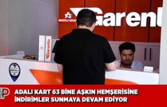 ADALI KART 63 BİNE AŞKIN HEMŞERİSİNE İNDİRİMLER SUNMAYA DEVAM EDİYOR