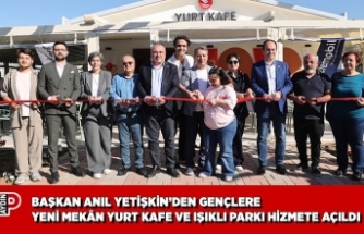 BAŞKAN ANIL YETİŞKİN’DEN GENÇLERE YENİ MEKÂN YURT KAFE VE IŞIKLI PARKI HİZMETE AÇILDI