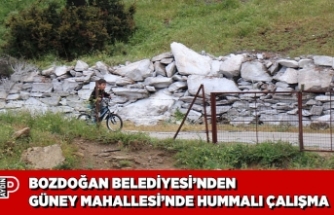 BOZDOĞAN BELEDİYESİ’NDEN GÜNEY MAHALLESİ’NDE HUMMALI ÇALIŞMA