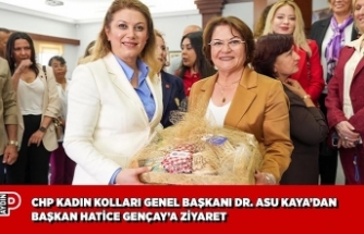 CHP KADIN KOLLARI GENEL BAŞKANI DR. ASU KAYA’DAN BAŞKAN HATİCE GENÇAY’A ZİYARET