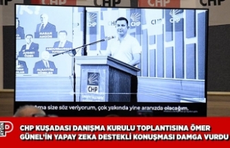 CHP KUŞADASI DANIŞMA KURULU TOPLANTISINA ÖMER GÜNEL’İN YAPAY ZEKA DESTEKLİ KONUŞMASI DAMGA VURDU