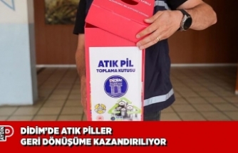 DİDİM’DE ATIK PİLLER GERİ DÖNÜŞÜME KAZANDIRILIYOR