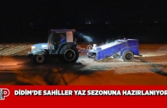 DİDİM’DE SAHİLLER YAZ SEZONUNA HAZIRLANIYOR