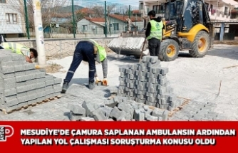 MESUDİYE’DE ÇAMURA SAPLANAN AMBULANSIN ARDINDAN YAPILAN YOL ÇALIŞMASI SORUŞTURMA KONUSU OLDU