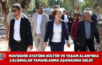 MAVİŞEHİR ATATÜRK KÜLTÜR VE YAŞAM ALANI’NDA ÇALIŞMALAR TAMAMLANMA AŞAMASINA GELDİ