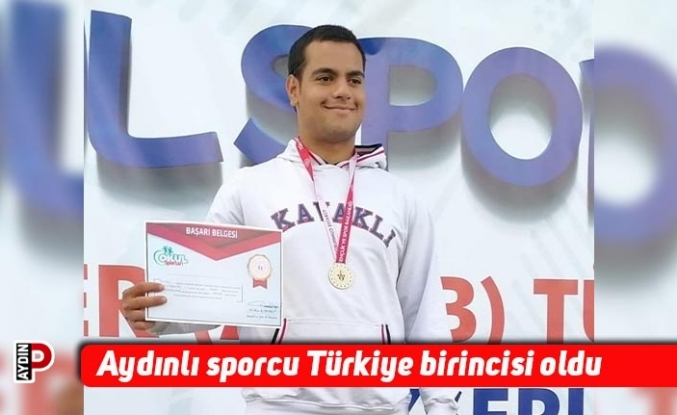 Aydınlı sporcu Türkiye birincisi oldu