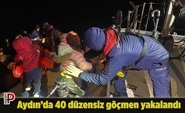 Aydın’da 40 düzensiz göçmen yakalandı