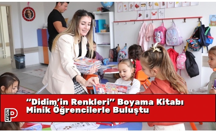 “Didim’in Renkleri” Boyama Kitabı Minik Öğrencilerle Buluştu