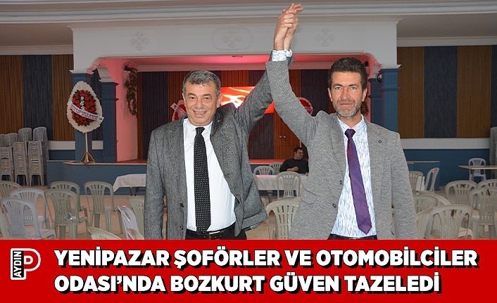YENİPAZAR ŞOFÖRLER VE OTOMOBİLCİLER ODASI’NDA BOZKURT GÜVEN TAZELEDİ
