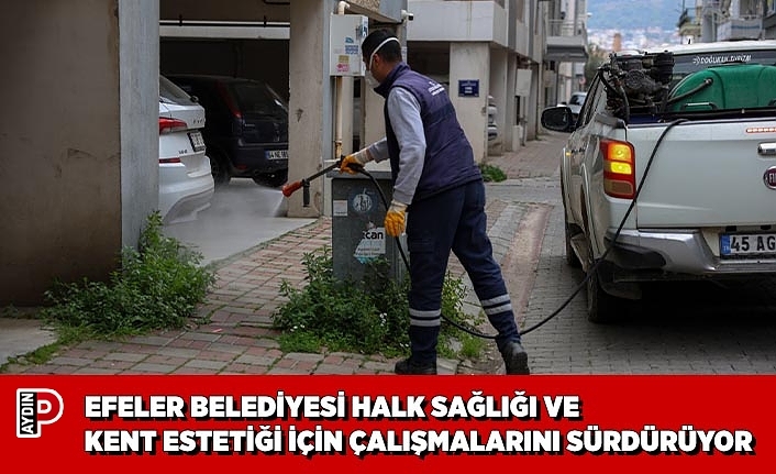 EFELER BELEDİYESİ HALK SAĞLIĞI VE KENT ESTETİĞİ İÇİN ÇALIŞMALARINI SÜRDÜRÜYOR