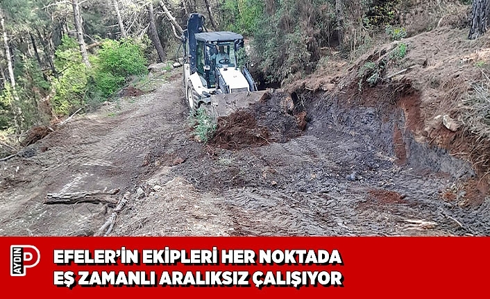 EFELER’İN EKİPLERİ HER NOKTADA EŞ ZAMANLI ARALIKSIZ ÇALIŞIYOR