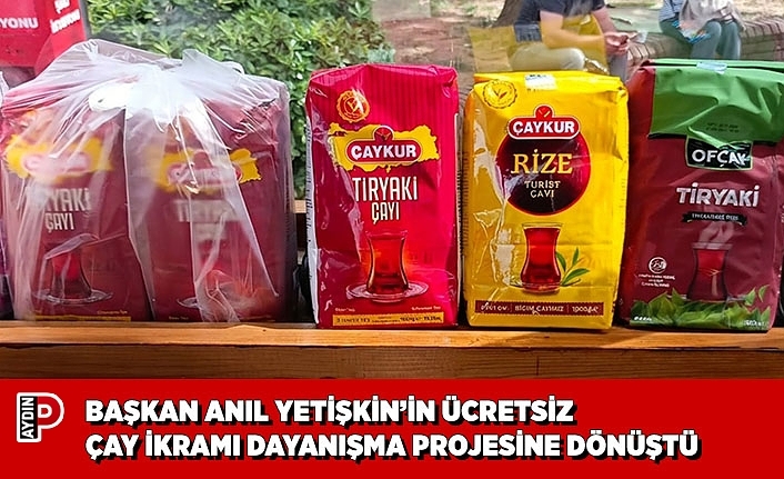 BAŞKAN ANIL YETİŞKİN’İN ÜCRETSİZ ÇAY İKRAMI DAYANIŞMA PROJESİNE DÖNÜŞTÜ