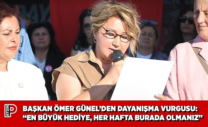 BAŞKAN ÖMER GÜNEL’DEN DAYANIŞMA VURGUSU: ‘‘EN BÜYÜK HEDİYE, HER HAFTA BURADA OLMANIZ’’