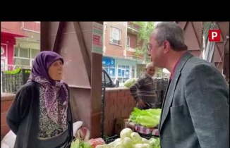 Tezcan Çine pazarından seslendi